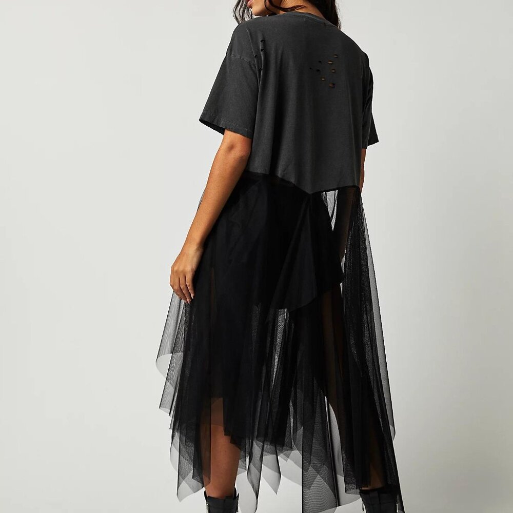 ISO Free People Sunflower Tulle Skirt Tee Size XS or S - Picture 2 of 4